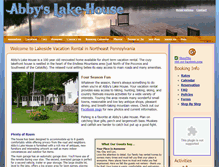 Tablet Screenshot of abbyslakehouse.com